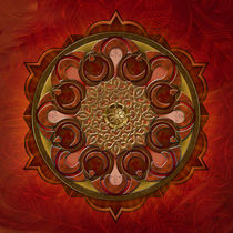 Mandala Flames by Peter  Awax
