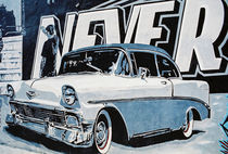 1955 Chevrolet Wall Mural by Mel Surdin