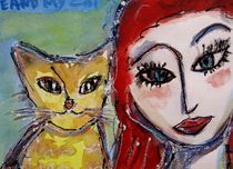 Me and my Cat Tom by Ingrid  Becker