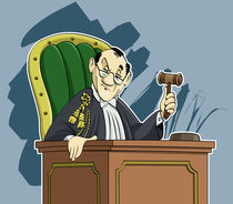 Judge cartoon von William Rossin
