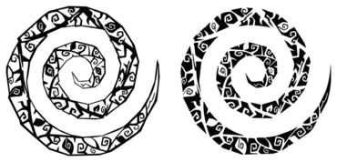 Gothic-spirals-tattoo