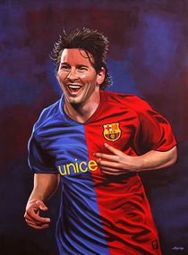 Lionel Messi painting von Paul Meijering