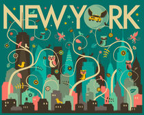 WILD NEW YORK SKYLINE by jazzberryblue