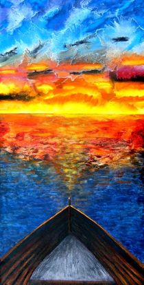Bootsfahrt in den Sonnenuntergang by konni