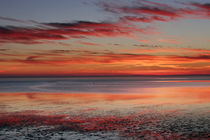 Sonnenuntergang Wattenmeer by Peter Rohde