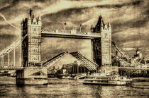 Tower Bridge London Vintage von David Pyatt