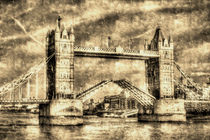 Tower Bridge London opening Vintage von David Pyatt