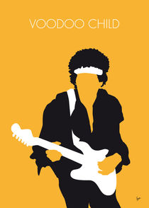 No014 MY Jimi Hendrix Minimal Music poster by chungkong