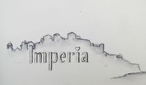 Skyline von Imperia / Porto Maurizio von Theodor Fischer