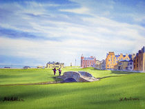 St Andrews Golf Course Scotland 18th Fairway von bill holkham
