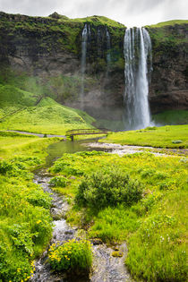 Island Iceland Seljalandsfoss Wasserfall Waterfall by Matthias Hauser