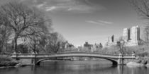 Bow Bridge in Monochrome by David Tinsley