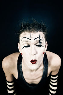 clown with a dark makeup by Igor Korionov
