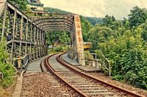 Stillgelegte Bahnstrecke Grünthal im Erzgebirge von Helmut Schneller