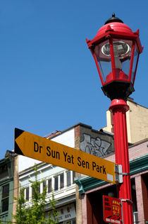 Colourful Vancouver Chinatown Sign by John Mitchell