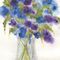 Blue-violet-flower-vase