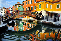 Venice, Burano island canal  by Tania Lerro