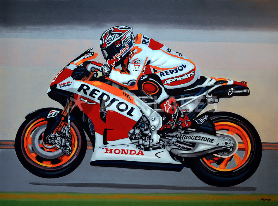 "Marc Marquez painting" Painting art prints and posters by ...