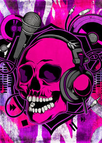 Karaoke Skull by Denis Marsili