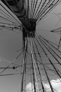 Rigging on a tall ship seen from below von Intensivelight Panorama-Edition