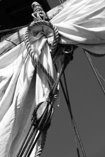 Reefed sail - monochrome by Intensivelight Panorama-Edition