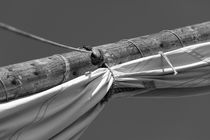 Reefed canvas sail - monochrome by Intensivelight Panorama-Edition
