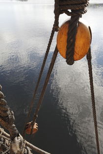 Rigging on a tall ship and calm sea von Intensivelight Panorama-Edition