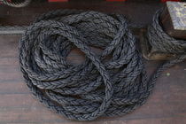 Coiled ropes on a ship von Intensivelight Panorama-Edition
