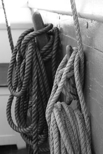 Belaying pins on a tall ship von Intensivelight Panorama-Edition