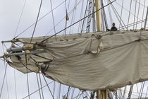 Mariner in the rigging of a brig von Intensivelight Panorama-Edition