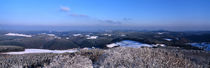 Snow-covered landscape seen from above von Intensivelight Panorama-Edition