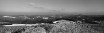 Snow-covered landscape seen from above - monochrome by Intensivelight Panorama-Edition