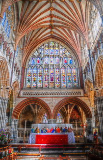 Inside Exeter Cathedral by Stephen Walton