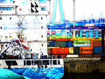 harbour collage II.I von urs-foto-art