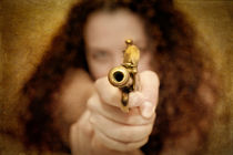 The Girl with the Golden Gun by loriental-photography