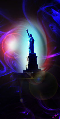 New York  Freiheitsstatue 9 by Walter Zettl