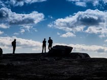 Hikers in Silhouette by Jim DeLillo
