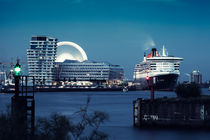 Queen Mary II + Hafencity von Stefan Bischoff