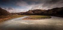 Pennard castle and river by Leighton Collins