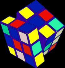 Rubik's Cube Pop Art by Florian Rodarte