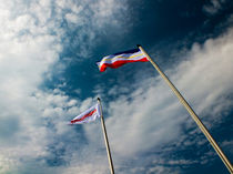 Vorpommerische Fahne im Wind von Thomas Ulbricht