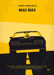 No051 My Mad Max 1 minimal movie poster by chungkong