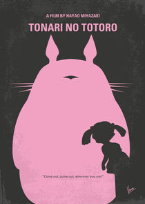 No290 My My Neighbor Totoro minimal movie poster von chungkong