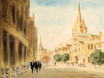 Oxford Students Heading To Exams by bill holkham