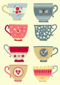 Tea Cups von Nic Squirrell
