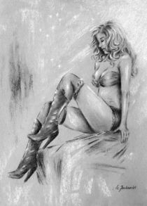 Junge Frau in High Heels by Marita Zacharias