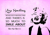 Marilyn Monroe Quote poster, Typography Print von Lila  Benharush