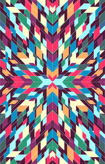 Triangles 4 abstract tribal pattern by Mihalis Athanasopoulos