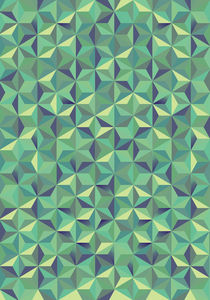 Cool green 3d triangular pattern von Mihalis Athanasopoulos
