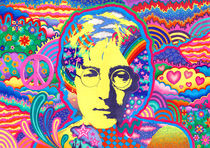 Imagine (Portrait John Lennon) von Christine Moje
